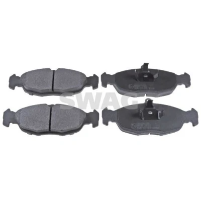 Abbildung von SWAG 40 91 6055 Bremsbelagsatz exkl. Verschleißwarnkontakt mit Kolbenclip OPEL: Astra G CC, Caravan, Limousine, JAGUAR: XJ Limousine