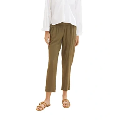 Abbildung von TOM TAILOR Damen 1036632 Hose, 11279 Dry Greyish Olive, 36W / 28L
