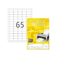 Abbildung von TopStick Universal Etiketten Papier weiß selbstklebend 38x21,2mm 100 B