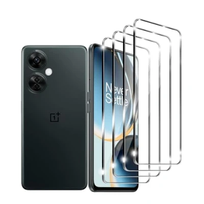 Abbildung von Zicurz 4 Stück Schutzglas für OnePlus Nord CE3 5G, Panzer Schutz Glas, Schutzfolie, HD Displayschutz, Blasenfrei, 5G