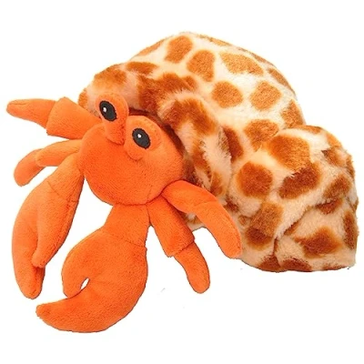Abbildung von Wild Republic 19467 Hug &#039;ems Plüschtier, Kuscheltier, Einsiedler Krebs, Krabbe 18 Cm, Einsiedlerkrebs