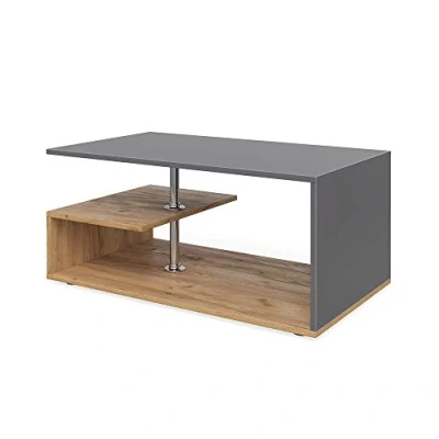 Abbildung von Vicco Couchtisch Guillermo, Sand/Anthrazit, 91 x 41 cm