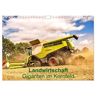 Abbildung von Landwirtschaft Giganten im Kornfeld (Wandkalender 2025 DIN A4 quer), CALVENDO Monatskalender