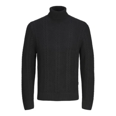 Abbildung von JACK&amp;JONES Herren Jcocipher Knit Roll Neck Strickpullover, Black, XS