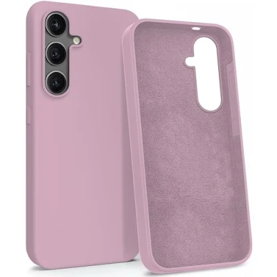 Abbildung von MyGadget Hülle kompatibel mit Samsung Galaxy S25 Gummierte Handyhülle [ 3 Layer Struktur ] Schutzhülle Soft Inlay &amp; Hardcase Cover außen Rosa