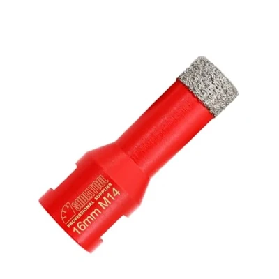 Abbildung von Diamant Fliesenbohrer 16mm M14 Diamantbohrer Lochsäge für Fliesen Porzellan Keramik Marmor Granit Bohrungen, Winkelschleifer