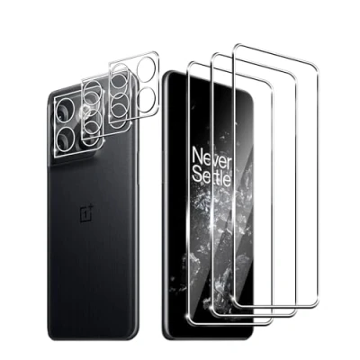 Abbildung von Zicurz 3+3 Stück Schutzglas für OnePlus 10T 5G, Panzer Schutz Glas, 3 Schutzfolie und Kamera Schutzglas, HD Displayschutz, Blasenfrei, 5G