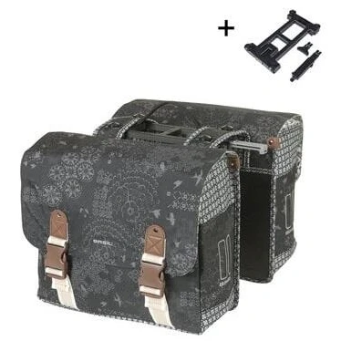 Abbildung von Basilikum Bohème Doppeltasche 35L Schwarz Charcoal