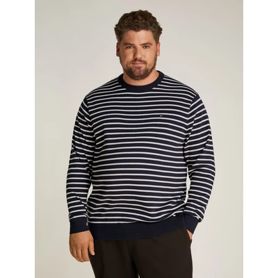 Abbildung von Tommy Hilfiger Essential CREW NECK Strickpullover, Herren, Größe: 4XL, Desert sky/ivory petal