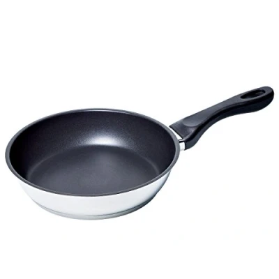 Abbildung von Bosch HEZ390220 Zubehör für Kochfelder, Systempfanne Ø 19/24 cm, Edelstahl, Kochfelder mit PerfectFry, Made in Germany