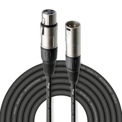 Abbildung von Stagg SMC6 Kabel, XLR (m) (f), Mikrofon zu Mischpult, 6 Meter lang, Schwarz