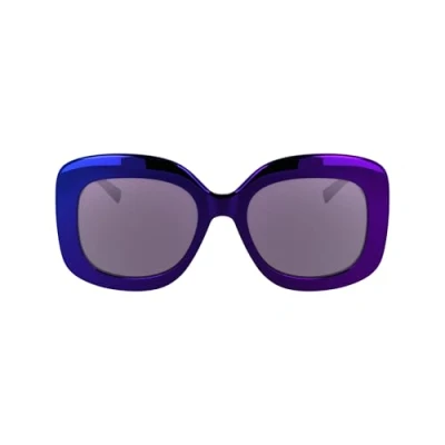 Abbildung von Karl Lagerfeld Damen KL6165S 500 Gläser SONNENBRILLEN Bio Injekt Violett Quadratisch Normal