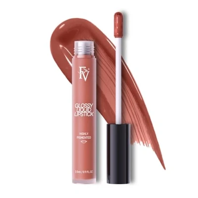 Abbildung von FV Flüssiger Hochpigmentierter Lippenstift, Langanhaltend mit Glanz Effekt, Pflegende Formel, Vegan &amp; Cruelty Free, Punchy Glossy