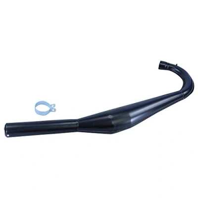 Abbildung von Rennbirne Auspuff Race 36mm schwarz für Zündapp KS CS GTS 25 50 Auspuffanlage inkl. Befestigunsschelle