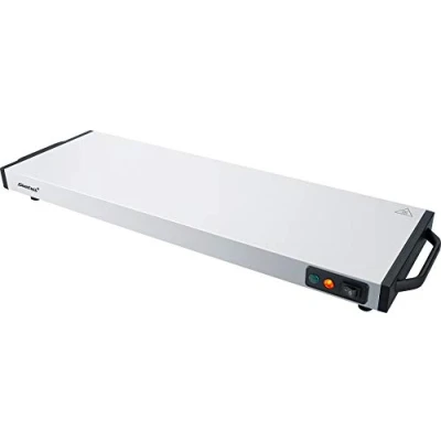 Abbildung von Steba Warmhalteplatte/Wärmespeicherplatte WP 120, Warmhaltefläche 60 x 20 cm, sehr kurze Aufheizzeit von max. 10 Min., auch mobil (stromlos) einsetzbar, mindestens Min. Wärmeabgabe