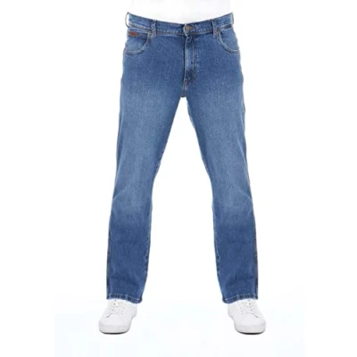 Abbildung von Wrangler Texas Stretch Jeans Straight Leg, Herren, Größe: 31x32, Blue whirl