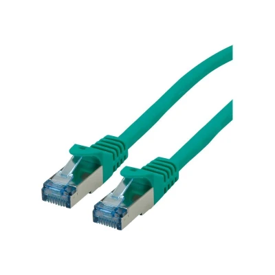 Abbildung von Roline Patch Kabel RJ 45 (M) zu 15 m SFTP PiMF CAT 6a grün (21.15.2838)
