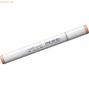 Abbildung von COPIC Sketch Marker Typ R 02, Rose Salmon, professioneller Pinselmarker, mit einer Super Brush Spitze und Medium Broad