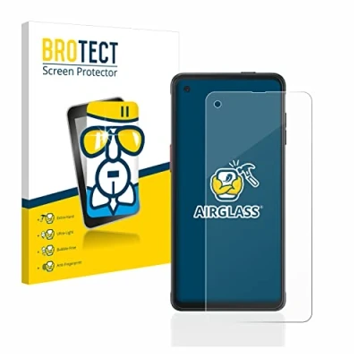 Abbildung von BROTECT Schutzglas für Samsung Galaxy XCover Pro Schutzfolie Panzer Folie Glas [Extrem Kratzfest 9H, Anti Fingerprint, Ultra Transparent]