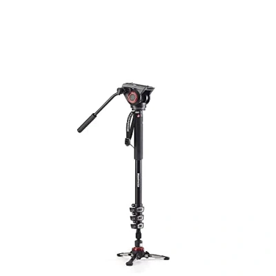 Abbildung von Manfrotto XPRO Einbeinstativ + 4 teiliges Aluminium mit flüssigem Videokopf