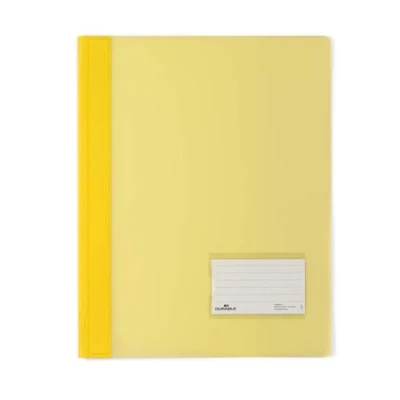 Abbildung von DURABLE Hefter Schnellhefter DURALUX® 2680 04 gelb m. Namensschild, mit Beschriftungsfenster 90x57mm