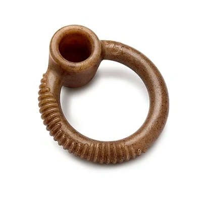 Abbildung von Benebone Ring Unzerstörbares Kauspielzeug für Aggressive Kauer, langanhaltende, robuste Langeweile Breaker Hunde, echter Speckgeschmack, kleine Hunde