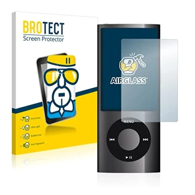 Abbildung von BROTECT Schutzglas für Apple iPod nano 2009 (5. Gen.) Schutzfolie Panzer Folie Glas [Extrem Kratzfest 9H, Anti Fingerprint, Ultra Transparent]