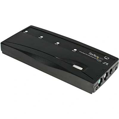 Abbildung von StarTech.com 4 Port VGA / PS/2 KVM Switch Umschalter inkl. Kabel Desktop 1x und 4x Buchse