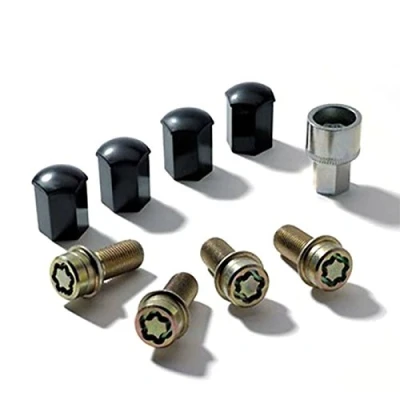 Abbildung von Volkswagen 000071595 Radsicherung Radschrauben M12x1.5x25 Radschraubenschloss Satz Radsicherungsschrauben [Codierung zufällig]