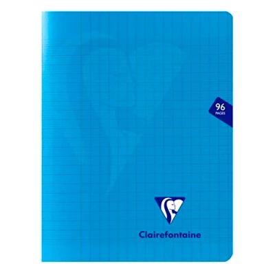 Abbildung von Clairefontaine 303741C Packung mit 10 Heften Mimesys 17x22cm 48 Blatt, französische Lineatur, PP Einband, farbig sortiert, 1 Pack