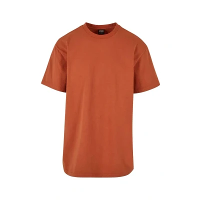 Abbildung von Urban Classics Heavy Garment DYE TEE Tshirt basic, Herren, Größe: Small, Terracotta