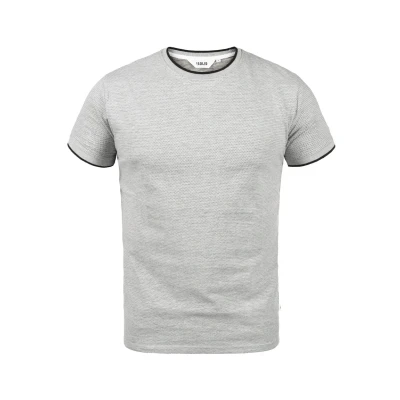 Abbildung von Solid Sdsaul Tshirt print, Herren, Größe: 3XL, Light grey melange