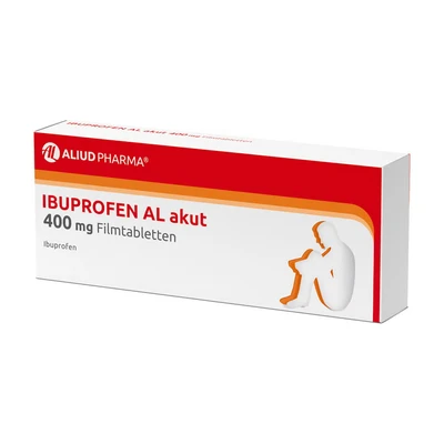 Abbildung von Ibuprofen AL akut 400 mg Filmtabletten 10 St