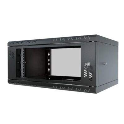 Abbildung von Stalflex Server Netzwerkschrank 19 Zoll 4U 350mm Standard Hochbelastbarer Stahl Computer &amp; Racks Serverschrank, kompatibel mit Fachboden und Rack Schienen Glastür