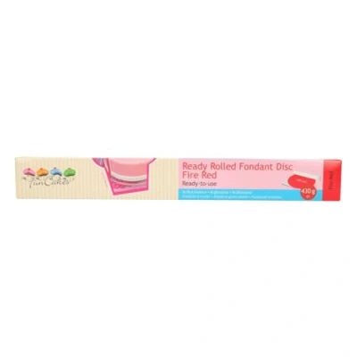 Abbildung von FunCakes Ausgerollte Rollfondant Disc Fire Red 430g ready rolled