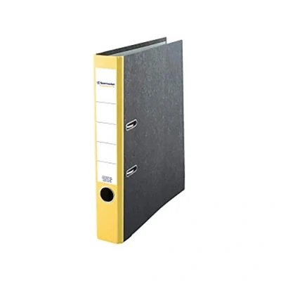Abbildung von Soennecken Ordner 3327 DIN A4 50mm Pappe gelb