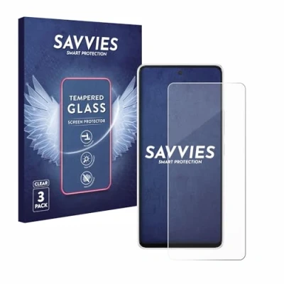 Abbildung von Savvies Panzer Schutz Glas für Samsung Galaxy A53 5G (3 Stück) 9H Hartglas, Anti Fingerprint, Displayschutz