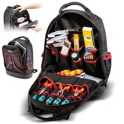 Abbildung von Parat Werkzeugtasche Basic Back Pack 5990830991 Universal Werkzeugrucksack unbestückt