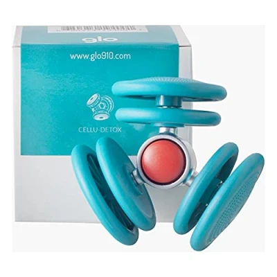 Abbildung von Glo Cellu Detox Drainagekopf für 910 Anti Cellulite Massagegerät, regt die Drainage an und glättet wässrige Cellulite, Toxine geschwollene Beine, türkisgrün