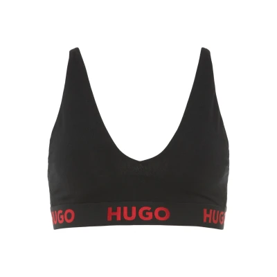 Abbildung von HUGO Sporty Triangel BH, Damen, Größe: Small, Black