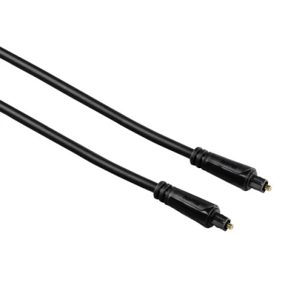 Abbildung von Hama Toslink Kabel ODT Stecker optisches 1,5m Audio Kabel, (150 cm), lang LWL Lichtleiter optisch Digital