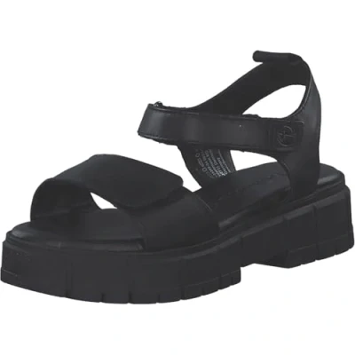 Abbildung von Tamaris Sandalette Damen Blockabsatz schwarz,EU 42