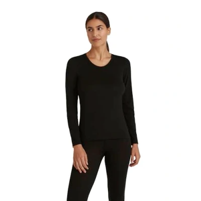Abbildung von Falke Langarm Unterhemd/shirt black, Damen, Größe: Small, Black