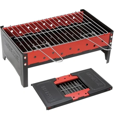 Abbildung von Bo Camp Holzkohlegrill Faltgrill BBQ Compact Mini Holzkohlegrill, Camping Tisch Grill Klappgrill