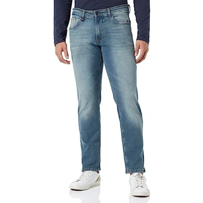 Abbildung von Camel Active Herren Slim Fit Jeans Hose Madison ,Mittelblau (Mid Greencast),33W / 32L
