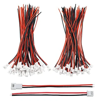 Abbildung von HUAZIZ 30 Paare 2 poliger Micro JST 1.25 mm SM Steckverbinder mit Kabeldraht Männlichen und Weiblichen 80mm Kabel,1.25MM PH 2.0 Pin Mikro Elektronik
