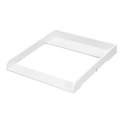 Abbildung von WOLTU Wickelaufsatz, Wickeltischaufsatz 80x10.5x78.5 cm, für Wickelkommode (Tiefe:46,5 50 cm), mit Metallschnallen, Anti Kipp Gurt zur Wandbefestigung, Weiß