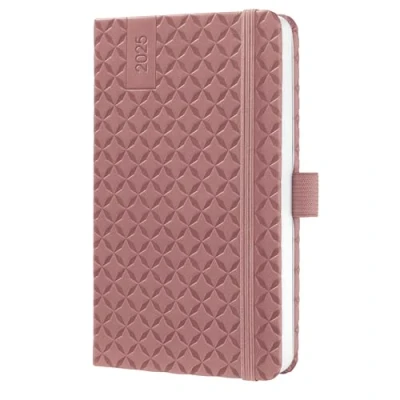 Abbildung von SIGEL J5128 Wochenkalender Jolie 2025, ca. A6, dunkelrot, Hardcover, Gummiband, Stiftschlaufe, Einstecktasche, 174 Seiten, vegan, aus nachhaltigem Papier, Terminplaner
