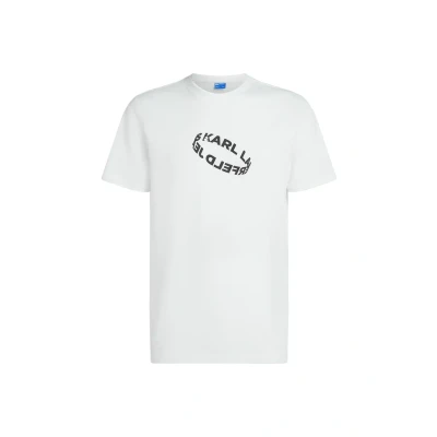 Abbildung von Karl Lagerfeld Jeans SLIM RING TEE Tshirt print, Herren, Größe: Large, White
