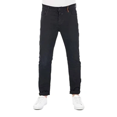 Abbildung von riverso Jeans Herren Stretch Tapered Fit RIVToni Jeanshose Hose Denim, Farbe:Black Denim (B122), Größe:34W / 30L